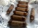 Vánoční domácí cukroví - kakaové trubičky s pařížským krémem